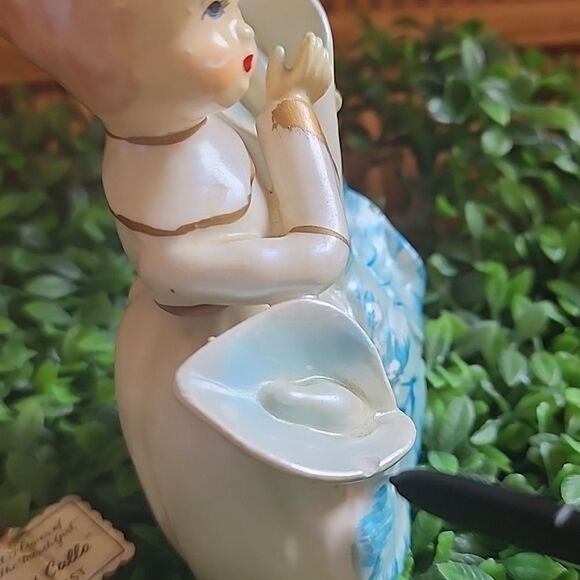 Vintage Napco Japan Miss Calla "Pearl Flower Of The Month Girl" August Figurine - Picture 6 of 16